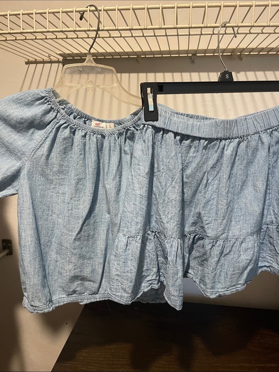 Vineyard Vines Other - Vineyard Vines Light Blue Girls' Matching Top & Skirt Set